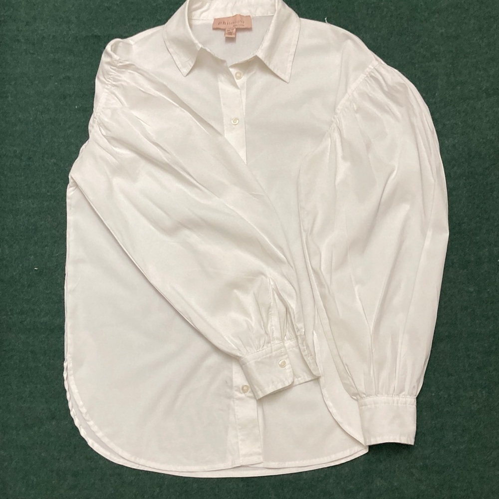Philosophy White Button Down Shirt - image 4